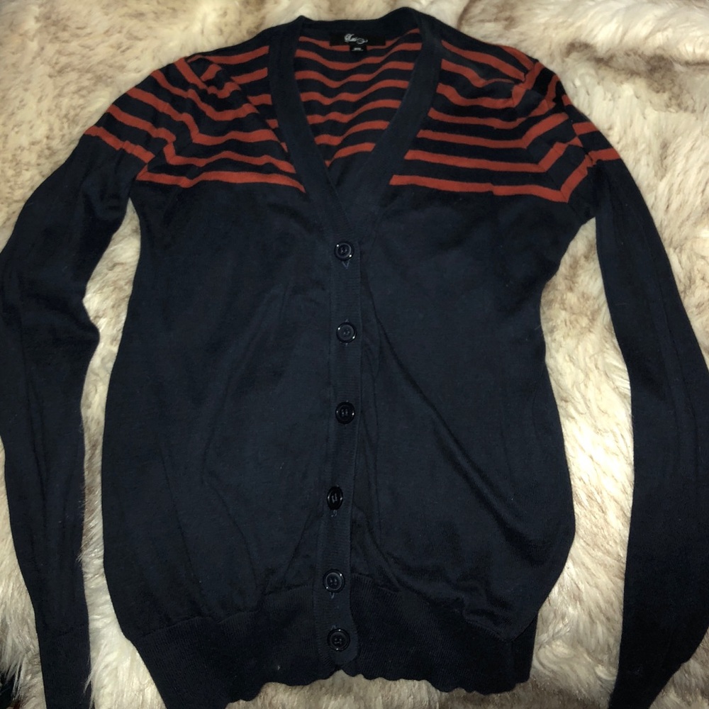 Forever21 Striped Button up Sweater